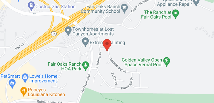 map of 17936 Maplehurst Canyon Country, CA 91387